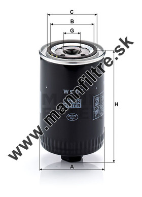 Olejový filter MANN FILTER W 940/5