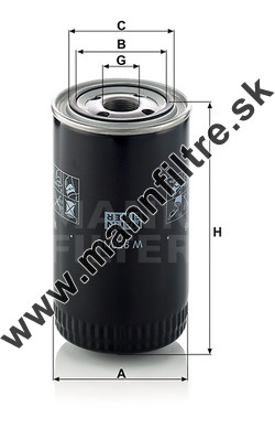 Olejový filter MANN FILTER W 950/18
