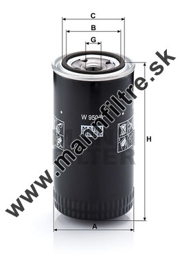 Olejový filter MANN FILTER W 950/5