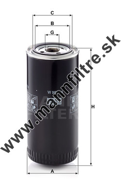 Olejový filter MANN FILTER W 962/14