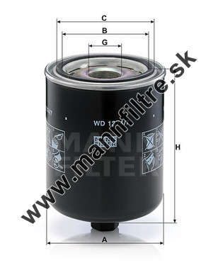 Olejový filter MANN FILTER WD 1374/7