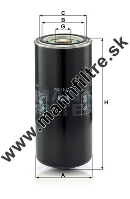 Olejový filter MANN FILTER WD 13 145/20
