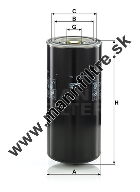 Filter hydrauliky MANN FILTER WD 13 145/5