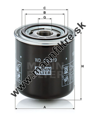 Olejový filter MANN FILTER WD 920/9