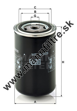 Olejový filter MANN FILTER WD 940/26