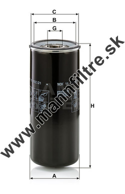 Palivový filter MANN FILTER WDK 11 102/21