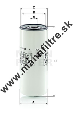 Palivový filter MANN FILTER WDK 11 102/24