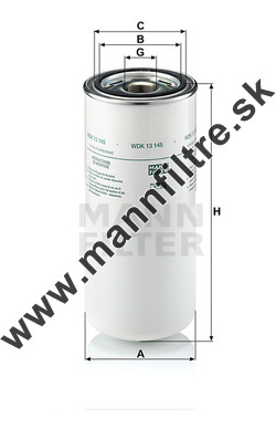 Palivový filter MANN FILTER WDK 13 145