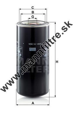 Palivový filter MANN FILTER WDK 13 145/2