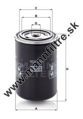 Palivový filter MANN FILTER WDK 940/1