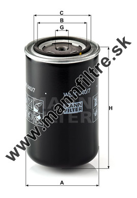 Palivový filter MANN FILTER WDK 940/7