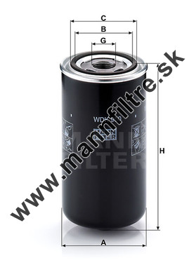 Palivový filter MANN FILTER WDK 950