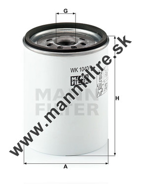 Palivový filter MANN FILTER WK 1040/1 x