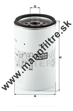 Palivový filter MANN FILTER WK 1070 x