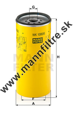 Palivový filter MANN FILTER WK 1080/6 x