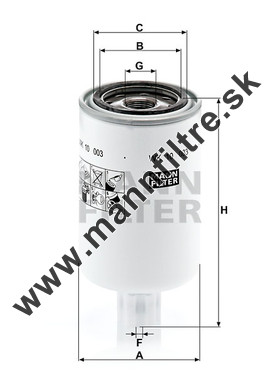 Palivový filter MANN FILTER WK 10 003