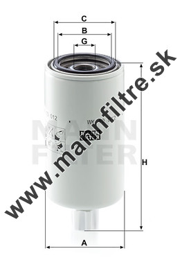 Palivový filter MANN FILTER WK 10 012 x