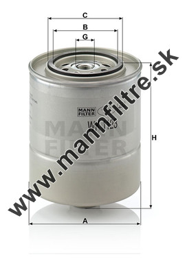 Palivový filter MANN FILTER WK 1123