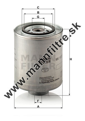 Palivový filter MANN FILTER WK 1123/1