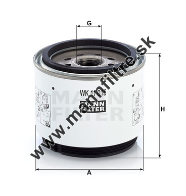 Palivový filter MANN FILTER WK 11 015 x