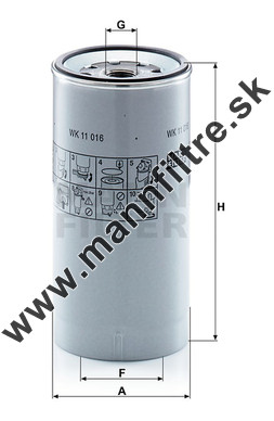 Palivový filter MANN FILTER WK 11 016 z