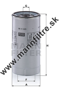 Palivový filter MANN FILTER WK 11 023 z