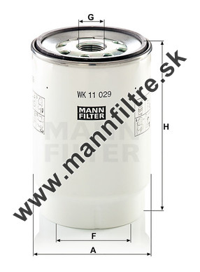 Palivový filter MANN FILTER WK 11 029 z