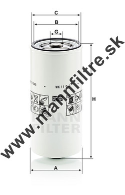 Palivový filter MANN FILTER WK 11 040 x