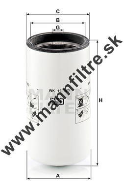 Palivový filter MANN FILTER WK 12 003