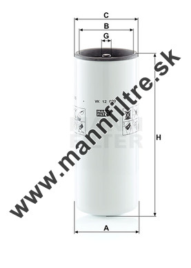 Palivový filter MANN FILTER WK 12 020