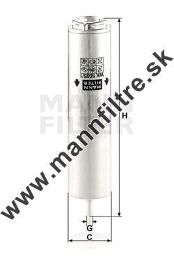 Palivový filter MANN FILTER WK 5005/1