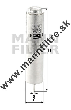 Palivový filter MANN FILTER WK 5005 z