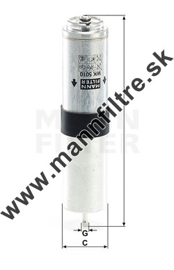 Palivový filter MANN FILTER WK 5010