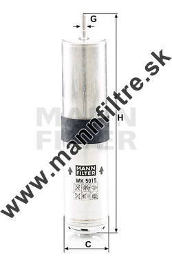 Palivový filter MANN FILTER WK 5015