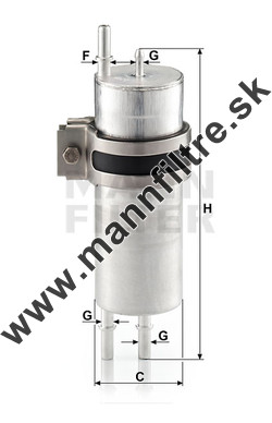 Palivový filter MANN FILTER WK 513/5