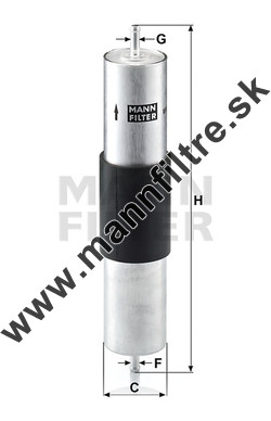 Palivový filter MANN FILTER WK 516/1