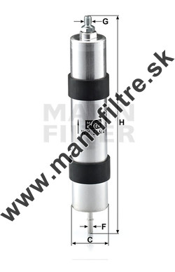 Palivový filter MANN FILTER WK 516/2