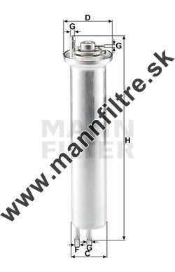 Palivový filter MANN FILTER WK 532