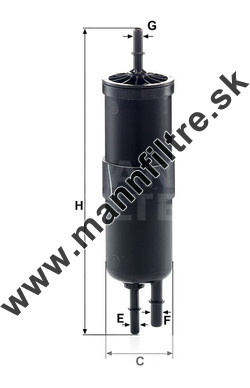 Palivový filter MANN FILTER WK 6030