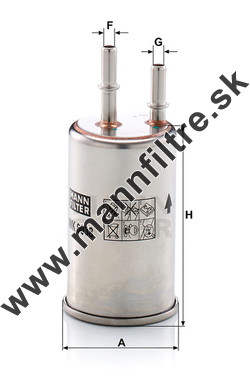 Palivový filter MANN FILTER WK 6038