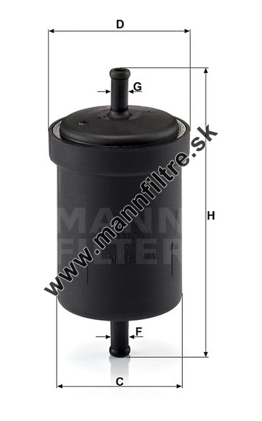 MANN-FILTER WK 613/1 Filtre à Carburant Premium - Compatible Fiat Punto Panda Uno
