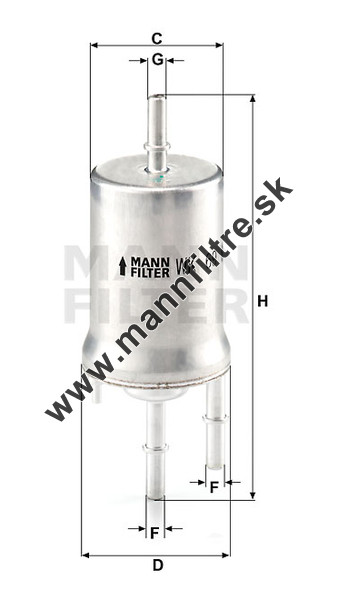 MANN-FILTER WK 69/1 Filtre à Carburant Premium - Protection Maximale Pour Moteur Essence & Diesel
