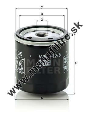 Palivový filter MANN FILTER WK 712/5
