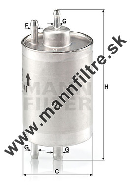 Palivový filter MANN FILTER WK 720/1