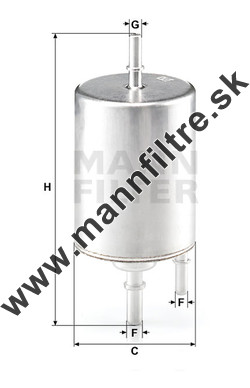Palivový filter MANN FILTER WK 720/4