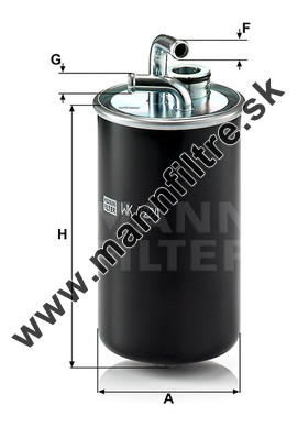 Palivový filter MANN FILTER WK 722/1