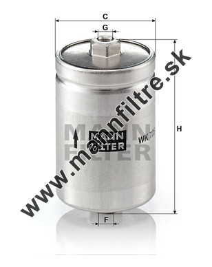 Palivový filter MANN FILTER WK 725