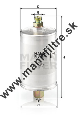 Palivový filter MANN FILTER WK 726