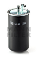 Palivový filter MANN FILTER WK 728