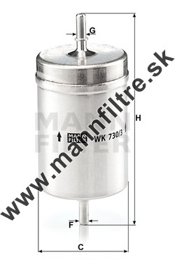 Palivový filter MANN FILTER WK 730/3